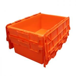 Attached Lid Plastic Moving Storage Container Industrial Strength Logistic  Boxes - China Storage Box Attach Lid, Container Box