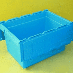 Attached Lid Plastic Moving Storage Container Industrial Strength Logistic  Boxes - China Storage Box Attach Lid, Container Box