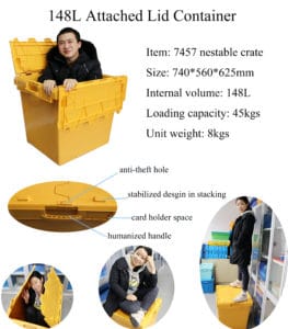 Attached Lid Containers